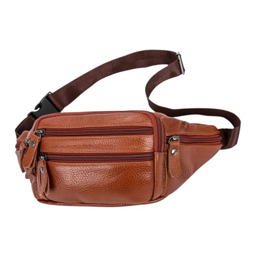 ORFOFE Echte Herren Brusttasche mit Reißverschluss Multifunktionale Umhängetasche Stilvoller Single shoulder rucksack für Alltag und Outdoor Geräumig und Diebstahlsicher Modischer von ORFOFE
