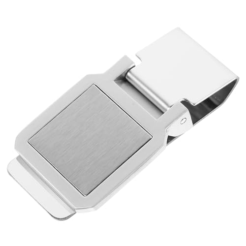 ORFOFE Edelstahl Geldklammer Klein Robust Fester Halt Rostfrei Praktische Geldscheinklammer für Herren Damen Kompakt Portabel Alltag von ORFOFE