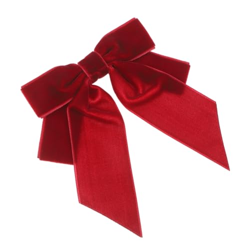 ORFOFE Elegante Damen Schleifenbrosche aus Samt Vielseitig als Fliege oder Anstecknadel Tragbar Klassisch Schlichtes Design in Weinrot Edles Accessoire für Hochzeit Party und Bluse ORFOFE Elegante Damen Schleifenbrosche aus Samt Vielseitig als Fliege oder Anstecknadel Tragbar Klassisch Schlichtes Design in Weinrot Edles Accessoire für Hochzeit Party und Bluse von ORFOFE
