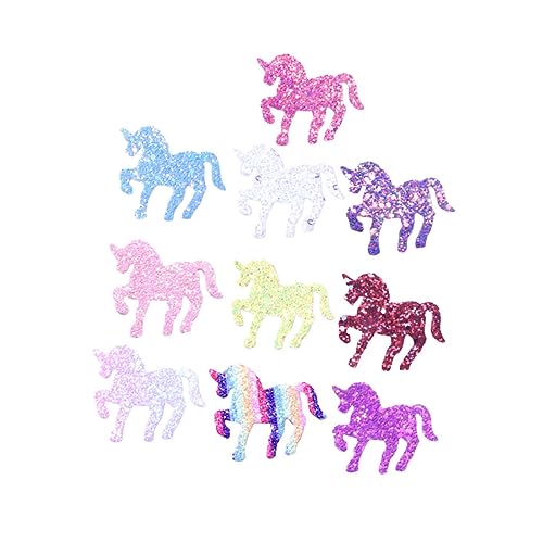 ORFOFE 10stücke Glitzer Pailletten Einhorn Haarspangen Für Mädchen Haarnadeln Mit Nadel in Gemischten Farben Kopfschmuck Für Junge Mädchen Party Festival Accessoires von ORFOFE