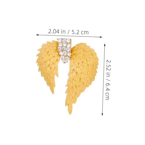 ORFOFE Engelsflügel Brosche mit Strasssteinen Filigrane Anstecknadel für Damen und Herren Modische Schmuckbrosche für Kleidung Jacken und Rucksäcke Zeitloses Design Einfach zu Tragen ORFOFE Engelsflügel Brosche mit Strasssteinen Filigrane Anstecknadel für Damen und Herren Modische Schmuckbrosche für Kleidung Jacken und Rucksäcke Zeitloses Design Einfach zu Tragen von ORFOFE
