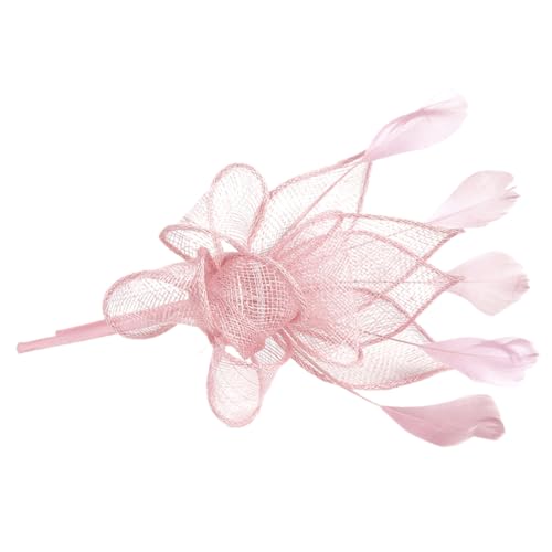 ORFOFE Fascinator Haarschmuck Damen Eleganter Hut mit Haarreif und Clip für Cocktail und Teepartys Hochzeiten Halloween Weihnachten Vielseitige Kopfbedeckung von ORFOFE