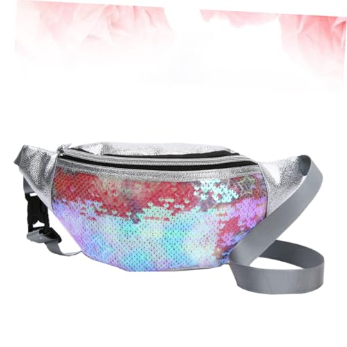 ORFOFE Fashionable Pailletten Stern Crossbody Bauchtasche Damen Vielseitig Tragbar Hüfttasche mit Reißverschluss für Outdoor Freizeit Shopping Party Beach Nutzung von ORFOFE