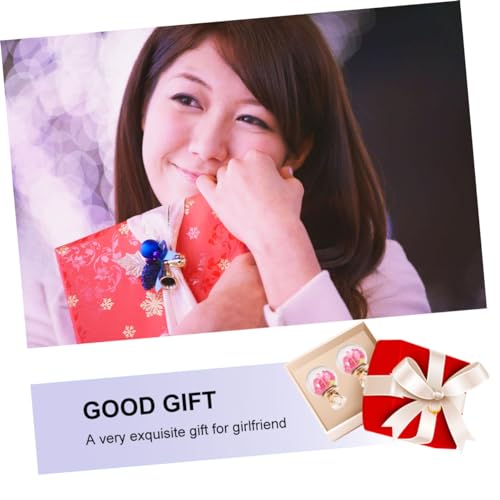 ORFOFE Glaskugel Ohrstecker Doppelseitig Kreatives Design Nickelfrei Sphärischer Ohrschmuck Modisch Elegant Für Damen Party von ORFOFE