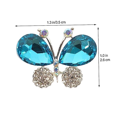 ORFOFE Glitzernde Schmetterling Brosche Strass Applikation für Kleidung Schuhe Taschen DIY Nähzubehör Modische Dekorative Anstecknadel in See blau ORFOFE Glitzernde Schmetterling Brosche Strass Applikation für Kleidung Schuhe Taschen DIY Nähzubehör Modische Dekorative Anstecknadel in See blau von ORFOFE