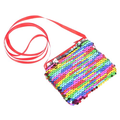 ORFOFE Glitzertasche Kleine Schultertasche Sequin Purse Bunte Party Geldbörse Mädchen Umhängbar Modisch für Frühling Sommer Geschenk von ORFOFE