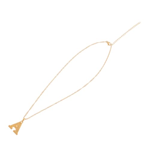ORFOFE Gold Buchstaben Damen Kette Vergoldete Halskette mit Anhänger Modischer Buchstabenanhänger Schmuck für Frauen Personalisierte Neck Jewelry Geschenkidee von ORFOFE