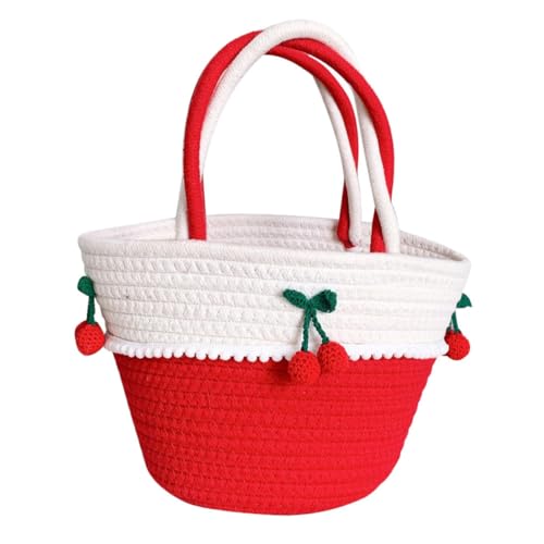 ORFOFE Große Damen Strandtasche Handgefertigt Geflochtene Stroh Umhängetasche Leichtes Material Urlaub Strandtasche Für Sommer Outdoor Shopping Party von ORFOFE