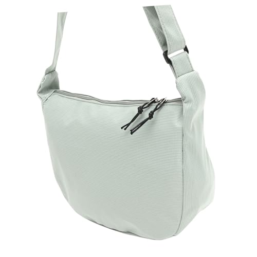 ORFOFE Große Nylon Umhängetasche Damen Leicht Tragbar Geräumig Schultertasche für Shopping Reisen Alltag Einfaches Design Grün von ORFOFE