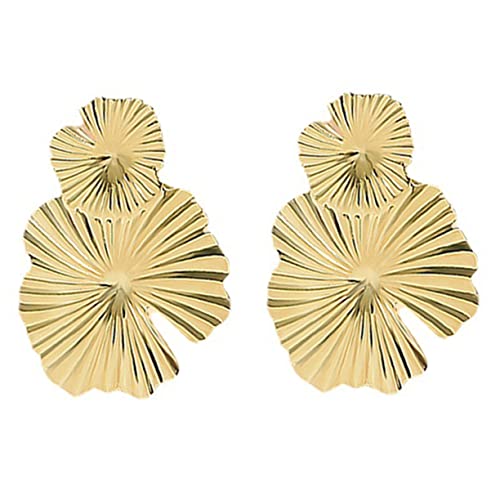 ORFOFE Große Statement Ohrringe für Damen Auffällige Blumen Design Leichte Langlebige Ohrhänger Modisches für Frauen Perfekter Ohrschmuck für Alltag und Business von ORFOFE