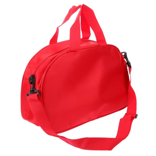 ORFOFE Große wasserdichte Reisetasche mit Frontreißverschluss Robuste Träger Leichte Sporttasche für Herren Vielseitig für Outdoor und Tägliche Nutzung Geräumig und Tragbar in Rot von ORFOFE