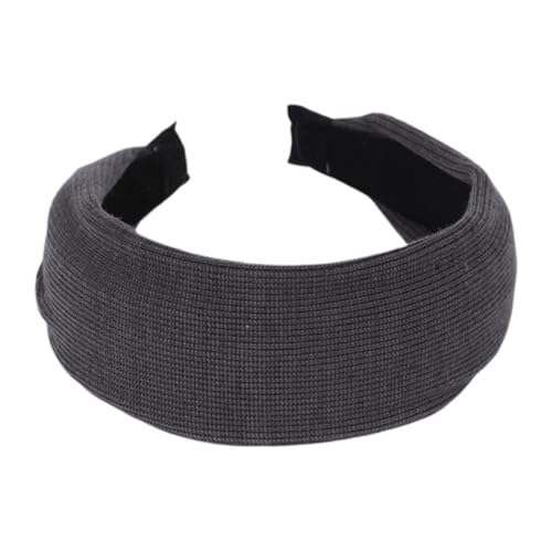 ORFOFE Haarband Damen Breit Einfaches Stirnband aus Wiederverwendbarem Geeignet für Dünnes und Dickes Haar Modisches Party stirnband für Frauen und Mädchen Tiefgrau von ORFOFE