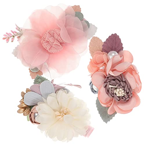 ORFOFE Haarspange Für Kinder Kleinkind-haarspangen 3 Stück Blumen-haarschleifen Clips Baby-mädchen-haar-accessoires Robust Und Sanft von ORFOFE