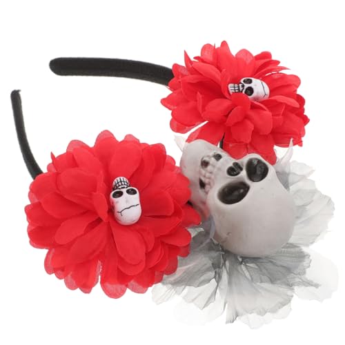 ORFOFE Halloween-kopfbedeckung Für Erwachsene -stirnband Für Geisterparty Blumendesign Kopfbedeckung Für Erwachsene von ORFOFE