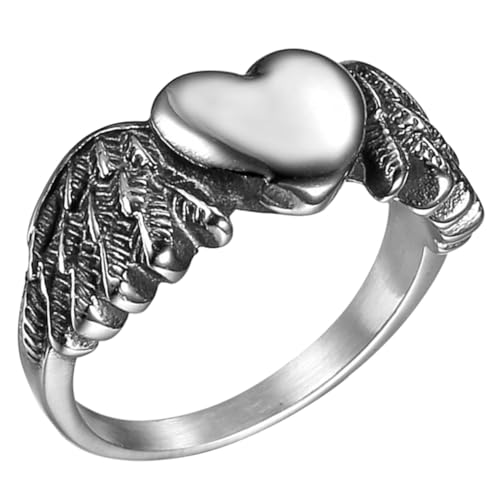 ORFOFE Herzring Damen Schmuck Herz Design Verstellbarer Leichter Ring Party Alltag von ORFOFE