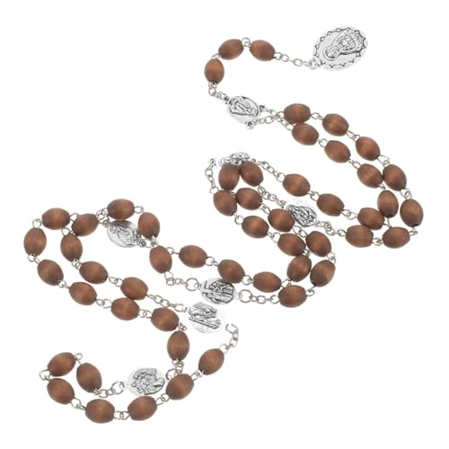ORFOFE Holzperlen Halskette Unisex Religionsschmuck Rosenkranz Kette mit Holzperlen Vielseitig für Alltag und Zeremonien für Männer Frauen Muttertag Weihnachten ORFOFE Holzperlen Halskette Unisex Religionsschmuck Rosenkranz Kette mit Holzperlen Vielseitig für Alltag und Zeremonien für Männer Frauen Muttertag Weihnachten von ORFOFE