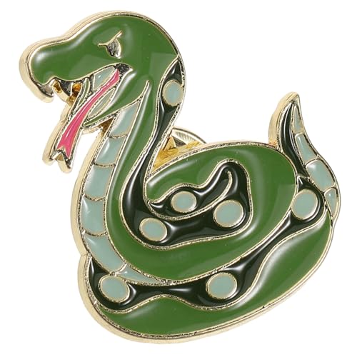 ORFOFE Jahr der Schlange Brosche Chinesisches Neujahrs Schmuckstück Zinklegierung Metall Vintage Schlangen Symbol Anstecknadel Modisches Accessoire für Kleidung und Taschen Geschenkidee von ORFOFE