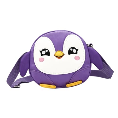 ORFOFE Kinderschultertasche Cartoon Umhängetasche mit Verstellbarem Gurt Niedliche Mini Crossbody Tasche für Mädchen Leichte Outdoor Tasche in Zartem Flieder für Vorschule und Alltag von ORFOFE