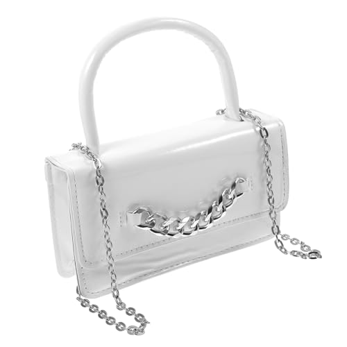 ORFOFE Kleine Damen Umhängetasche mit Modischem Kettendesign Leichter Mini Crossbody Bag für Alltag Reisen und Shopping Robuste Handtasche für Handy Kosmetik und Zubehör Vielseitig von ORFOFE