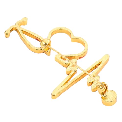 ORFOFE Kreative Brosche mit Strass Herzform Modisches Anstecknadel Schmuckstück für Kleidung Schals Hüte Elegant und für Damen Freunde und Kollegen von ORFOFE