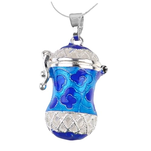 ORFOFE Kupferlegierung Anhänger Aromatherapie Öl Diffusor Hohler Quadratischer Halter zum Selbermachen DIY Halskette Verschließbar Langlebig Blauer Duftanhänger für Damen Geschenk ORFOFE Kupferlegierung Anhänger Aromatherapie Öl Diffusor Hohler Quadratischer Halter zum Selbermachen DIY Halskette Verschließbar Langlebig Blauer Duftanhänger für Damen Geschenk von ORFOFE