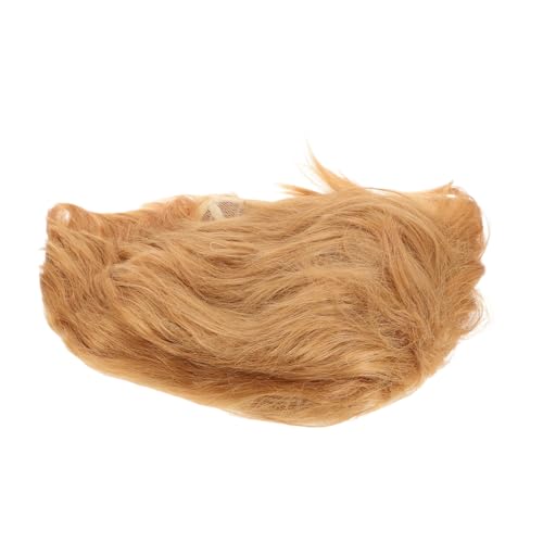 ORFOFE Kurze Goldene Herren Perücke Synthetisch Atmungsaktiv Realistisch für Halloween Kostüm Partys Cosplay Zubehör von ORFOFE