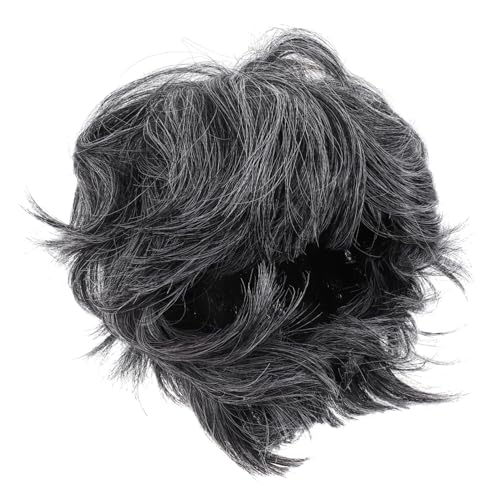 ORFOFE Kurze Herrenperücke Synthetisch Cosplay Perücke Alte Männer Party Kostüm Bühne Dekorativ Kurzhaar Wig von ORFOFE