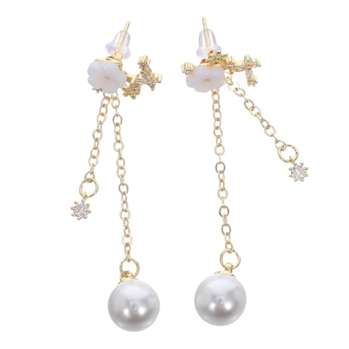 ORFOFE Lange Dangle Ohrringe für Damen Leichte Vergoldete Blumen Quasten mit Muschel Design Ohrhänger für Arbeit Freizeit und Anlässe ORFOFE Lange Dangle Ohrringe für Damen Leichte Vergoldete Blumen Quasten mit Muschel Design Ohrhänger für Arbeit Freizeit und Anlässe von ORFOFE