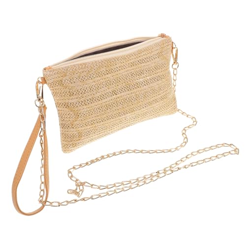 ORFOFE Leichte Damen Crossbody Tasche mit Einzigartiger Gewebter Großer Kapazität und Praktischen Innentaschen als Sommer Strand Umhängetasche für Urlaub und Alltag von ORFOFE