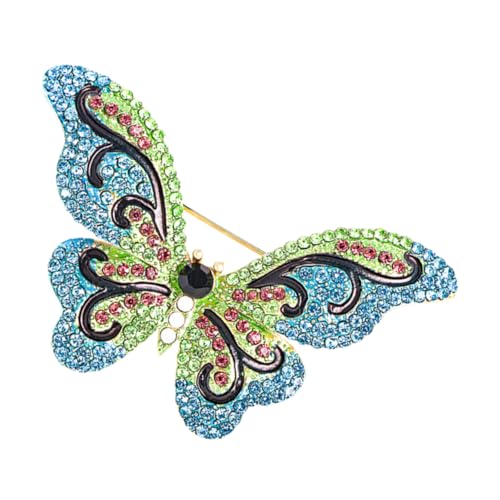 ORFOFE Luxuriöse Schmetterling Brosche Pin mit Strasssteinen Modische Damen Anstecknadel für Kleidung Stola und Taschen Langlebiges Material Elegantes Accessoire für Frauen und Geschenke ORFOFE Luxuriöse Schmetterling Brosche Pin mit Strasssteinen Modische Damen Anstecknadel für Kleidung Stola und Taschen Langlebiges Material Elegantes Accessoire für Frauen und Geschenke von ORFOFE