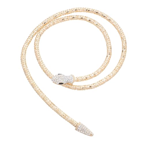 ORFOFE Magnetische Schlangenkette mit Strassbesatz Minimalistisches Design Langlebiges Legierungsmaterial Modischer Schmuck für Damen und Mädchen Bequemer Magnetverschluss für Alltag und von ORFOFE