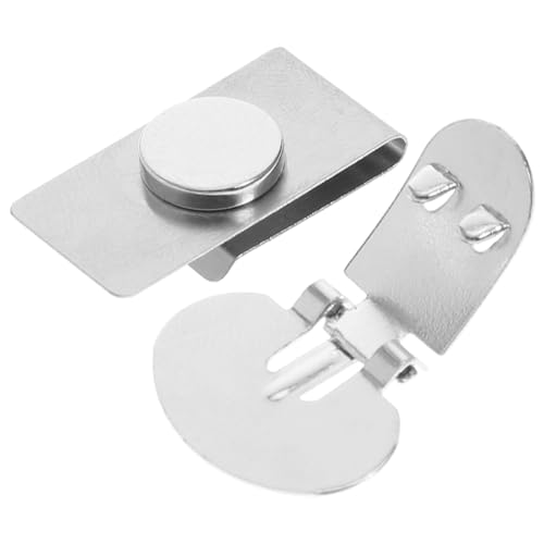 ORFOFE Magnetischer Unsichtbarer Krawattenhalter mit Automatischer Positionierung Faltresistent und für Herren und Damen Silberne Magnetische Krawattenklammer Kompatibel von ORFOFE