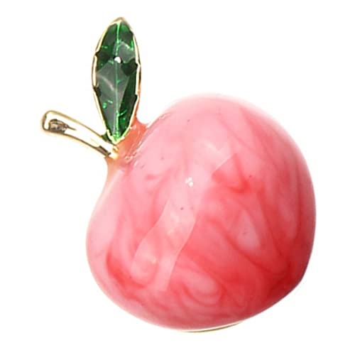 ORFOFE Metallbrosche Pfirsich Design Anstecknadel für Damen Sicherer Halt Kratzer Langlebiges Material Geeignet für Kleidung Strickjacken Mäntel und Shirts von ORFOFE