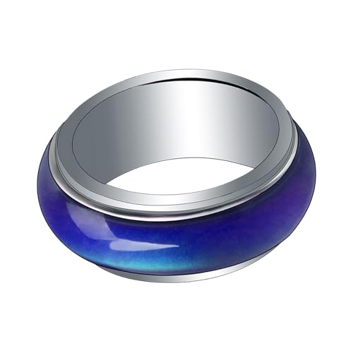 ORFOFE Modischer Stimmungsring Farbwechsel Thermochrom Mood für Frauen Geschenk Emotion Schmuck von ORFOFE