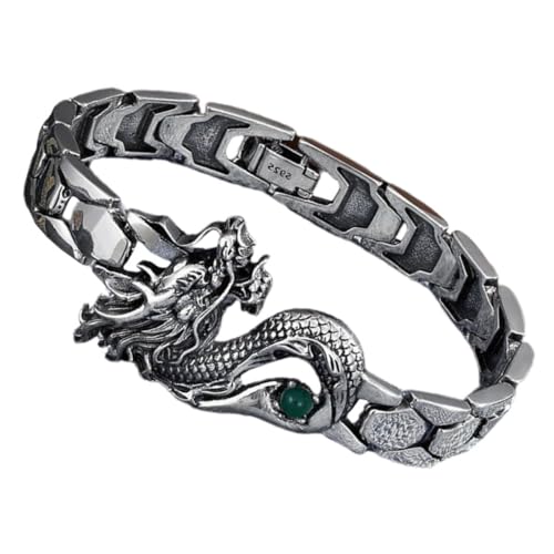 ORFOFE Modisches Dragon Totem Armband aus Robustem Zinklegierung für Damen und Herren Langlebiges Farbbeständiges Unisex Schmuckstück Einzigartiges Design für Alltag und Festlichkeiten ORFOFE Modisches Dragon Totem Armband aus Robustem Zinklegierung für Damen und Herren Langlebiges Farbbeständiges Unisex Schmuckstück Einzigartiges Design für Alltag und Festlichkeiten von ORFOFE