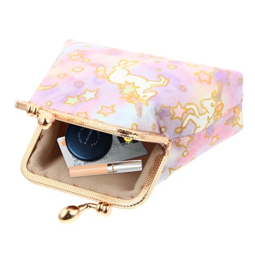 ORFOFE Münzgeldbörse Damen Einhorn Design Kompakte Kleine Geldbörse mit Mittlerer Kapazität für Kleingeld und Lippenstift Modisch für Alltag Party Shopping und Reisen Geeignet von ORFOFE