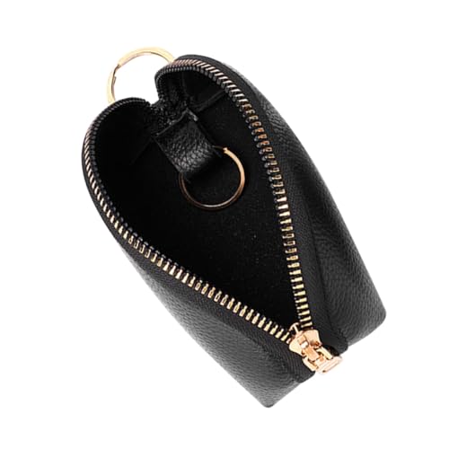 ORFOFE Multifunktionaler Autoschlüssel Organizer aus Weichem Pu Material Kompakte Herren Schlüsselmappe mit Großem Fassungsvermögen Modische Schwarze Schlüsseletui für Auto und Kleingeld von ORFOFE