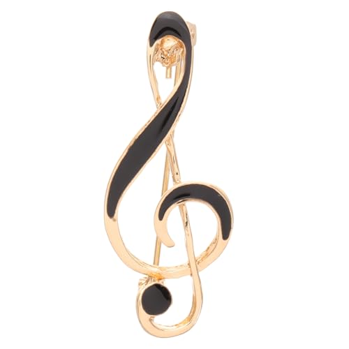 ORFOFE Musiknoten Brosche aus Zinklegierung Stilvolle Anstecknadel mit Sicherem Verschluss Minimalistisches Design für Anzüge Hemden Jacken und Taschen Musikalisches Accessoire für Herren von ORFOFE