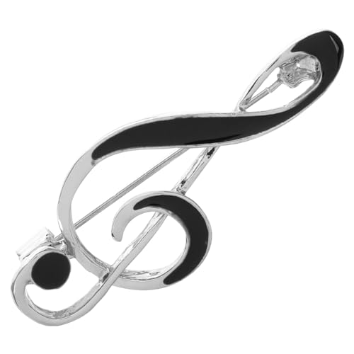 ORFOFE Musiknoten Brosche aus Zinklegierung mit Emaille Finish Minimalistisch Eleganter Anstecker Modisches Schmuckstück für Herren Anzug Hemd Jacke Rucksack und Hut Langlebig und von ORFOFE