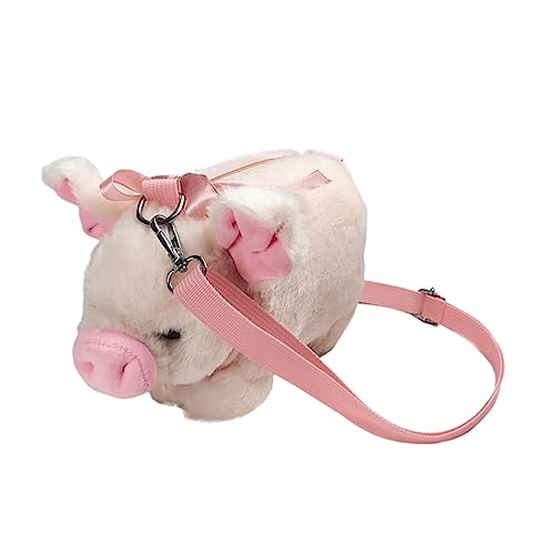 ORFOFE Niedliche Schwein Umhängetasche für Mädchen Tragbare Single Shoulder Bag mit Verstellbarem Gurt Kompakte Handytasche für Alltag Kosmetik und Kleine Gegenstände von ORFOFE