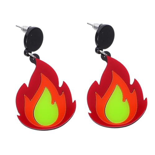 ORFOFE Ohrringe Damen Cartoon Feuerflammen Design Leicht Elegant Langlebig Schmuck für Teen und Frauen Alltag Party ORFOFE Ohrringe Damen Cartoon Feuerflammen Design Leicht Elegant Langlebig Schmuck für Teen und Frauen Alltag Party von ORFOFE
