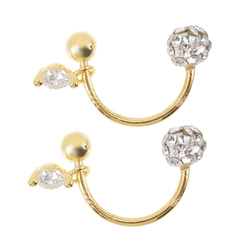 ORFOFE Ohrstecker Damen Silber Goldfarben Voll mit Funkelnden Zirkonia Besetzt Leicht und Allergiefrei Modischer Ohrschmuck für Frauen und Mädchen Geschenkidee von ORFOFE