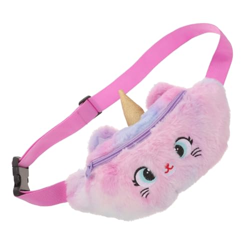 ORFOFE Plüsch Einhorn Hüfttasche für Mädchen Weiche Leichte Bauchtasche mit Verstellbarem Gurt Vielseitig als Brust Schulter Taillentasche Tragbar Modische und Praktische Tasche für von ORFOFE