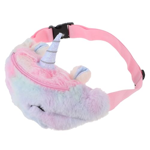 ORFOFE Plüsch Gürteltasche Damen Mini Bauchtasche Hüfttasche Kuschelig Modischer Look Geeignet für Kleine Gegenstände Wie Handy und Schlüssel für Freundinnen und Familie Zufälliger Stil von ORFOFE