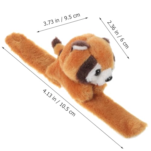 ORFOFE Plüsch Schnapparmband Armband Kuscheliges Waschbär Motiv Leicht Tragbar Hautfreundlich Kinderarmband Geschenk Mädchen Jungen Party von ORFOFE