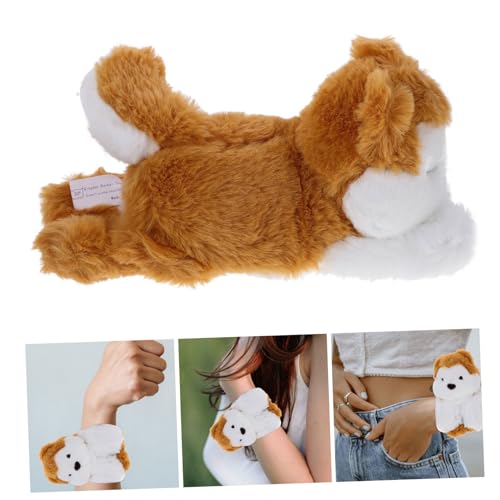 ORFOFE Plüsch tier snap armband mit Kuscheltier design Weiches Slap Wristband für Partygeschenke Bequemes Wiederverwendbares Motiv armband für Erwachsene von ORFOFE