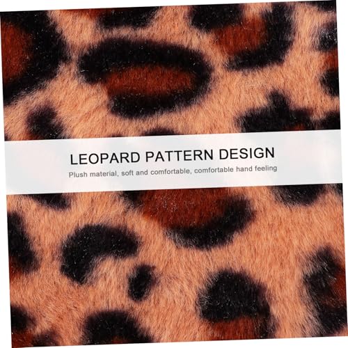 ORFOFE Plüschige Leoparden umhängetasche Damen Modisch Handlich Vielseitig Tragbar für Schlüssel Lippenstift Kleine Tasche Herbst Winter von ORFOFE