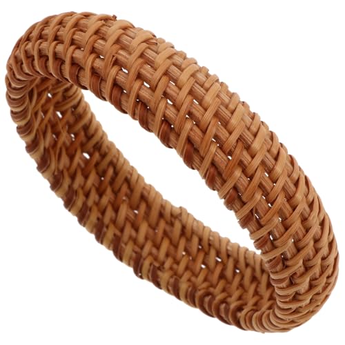 ORFOFE Rattan Flecht Armreif Damen Vintage Stil Handgefertigt Natürliches Armband Boho Schmuck Für Geburtstag Party Geschenk von ORFOFE
