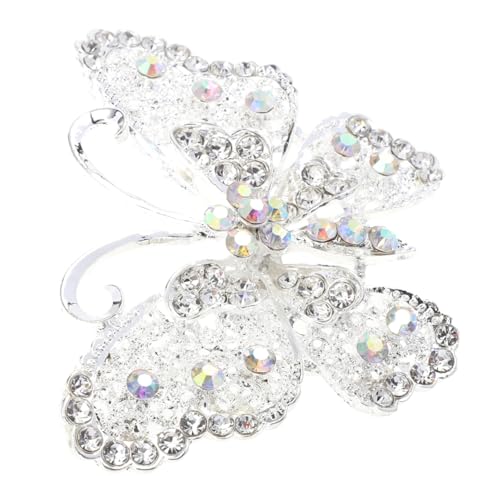 ORFOFE Rhinestone Schmetterling Brosche Damen Modisch Strassbesetzt Langlebig Vielseitig für Kleidung Hut Tasche Accessoire Hochzeit Fest Ansteckblume von ORFOFE