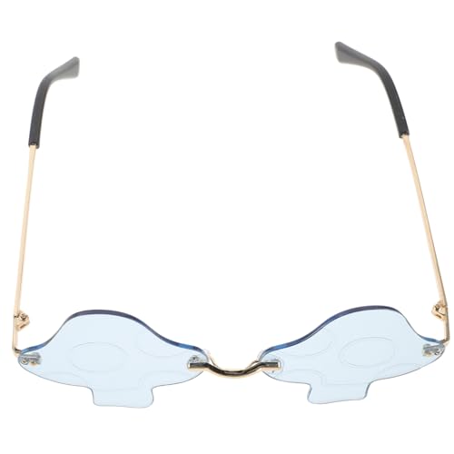 ORFOFE Rimless Pilz Sonnenbrille Damen Unregelmäßige Form Leichtes Design Party Sonnenbrillen Modisches Accessoire Outdoor Geeignet von ORFOFE